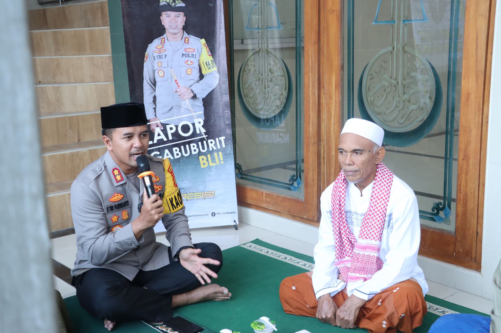 Kegiatan “lapor Ngabuburit Bli” Kapolres Jembrana Di Masjid Baitussalam Desa