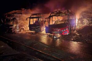 Tiga Bus Margomulyo Terbakar di Pekalongan, Kerugian Miliaran Rupiah