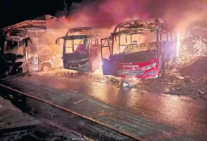 3 Bus Margo Mulyo Pekalongan Terbakar, Polisi Jelaskan Penyebab Awal Kejadian