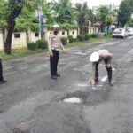 Satlantas Polres Kendal Tingkatkan Kesiapsiagaan Di Pasar Cepiring Jelang Mudik