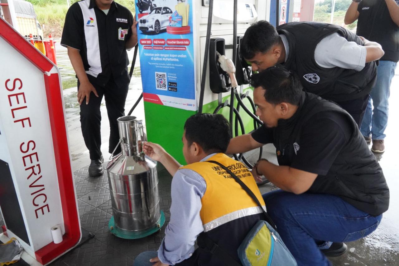 Sidak Ke Sejumlah Spbu, Polres Batang Cegah Kecurangan Pengisian Bbm