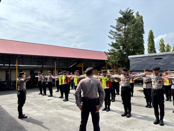 Tingkatkan Kemampuan Personel, Ditsamapta Polda Kalteng Gelar Latihan Pengaturan