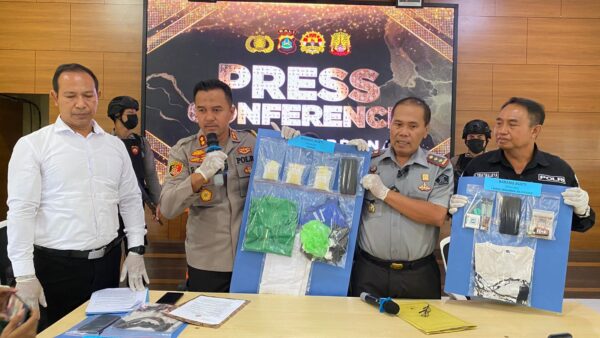 Ungkap 4 Kasus Narkotika, Kapolres Jembrana Gelar Press Release