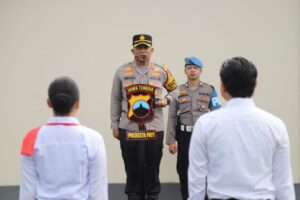 Kapolresta Pati Pimpin Apel Pagi dengan Pengucapan Tribrata dan Catur Prasetya