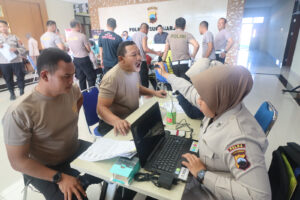 Laksanakan Rikkes Berkala bagi Personil, Polres Sukoharjo Pastikan Kondisi Kesehatan