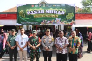 Jaga Stabilitas Pangan, TNI Polri di Pati Adakan Bazar Pasar Murah