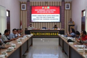 Polres Humbahas Gelar Rakor Lintas Sektoral