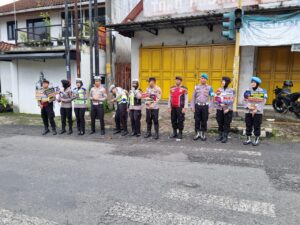 Himbau Kesadaraan Tertib Lalu Lintas, Polres Banjarnegara Terjun ke Jalan