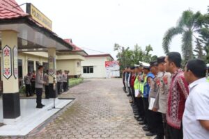 Memasuki Bulan Suci Ramadhan 1445 H, Polres Lamandau Gelar Apel Siaga