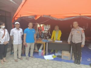 Polresta Palangka Raya dan Satgas Darurat Bencana Tinjau Kawasan Terdampak Banjir