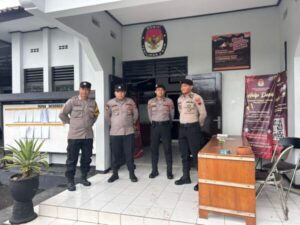 Pasca Pemilu, Polresta Pati Siagakan Personel di Kantor KPU dan Bawaslu