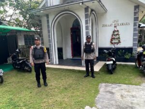 Jaga Kondusiftas Ibadah Minggu Di Gereja, Polisi Gelar Patroli