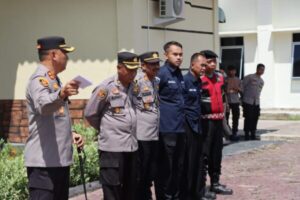 Polres Lamandau Gelar Pemeriksaan Senpi Dinas