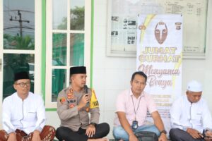 Polres Jembrana Gelar Jumat Curhat di Masjid Al Falah Desa Tegal Badeng Timur