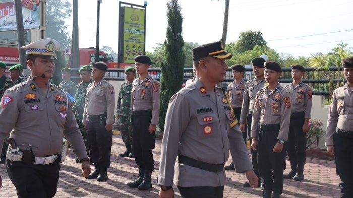 Apel Gelar Pasukan Di Humbang Jelang Idul Fitri