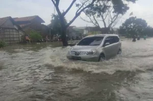 Akibat Banjir, Jalan Pantura Demak Lumpuh, Jalur Alternatif Juga Sulit Dilalui karena Terendam