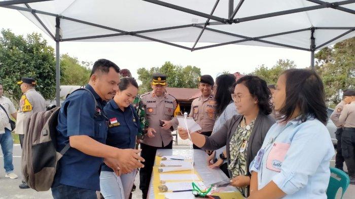 Kapolres Humbahas Pantau Langsung Penghitungan Pleno