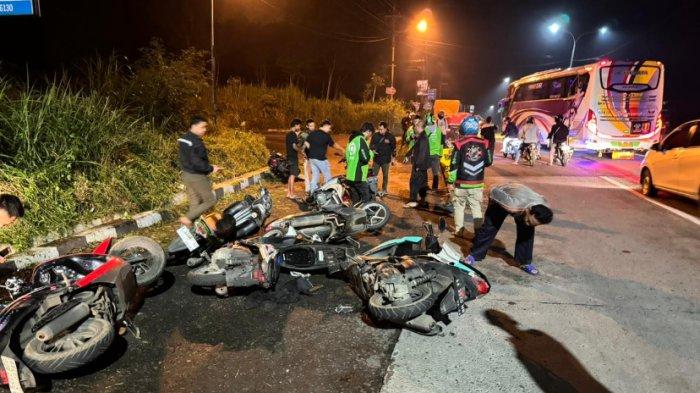 Tawuran Pelajar di JLS Salib Putih Salatiga, Lari Kocar Kacir Tinggalkan 9 Motor