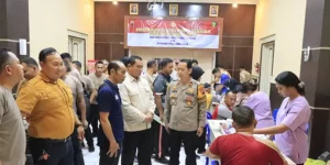 Ratusan Anggota Polres Di Rembang Cek Kondisi Kesehatan, Ini Tujuannya