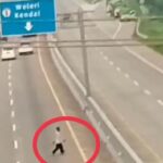 Viral Aksi Nekat Pejalan Kaki Menyeberang Tol Batang 169