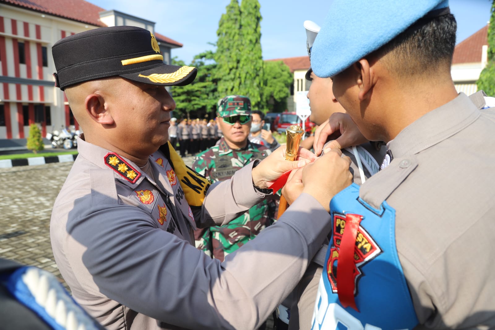 Amankan Mudik, Polresta Pati Gelar Pasukan Operasi Ketupat Candi 2024