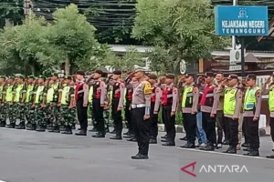 Pasukan Polres Temanggung Siap Amankan malam takbiran