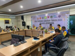 Anev Ops Ketupat Agung 2024 di Pos Terpadu Gilimanuk Dipimpin Kapolres Jembrana