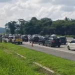 Arus Balik Padat, Personel Polres Semarang Siaga Di Titik Macet