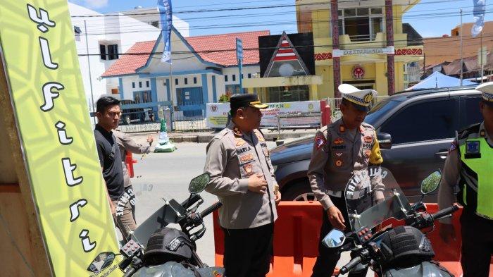 Arus Balik, Polres Humbahas Menghimbau Pemudik Istirahat Di Pos Bila