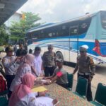 Bersama Dishub, Satlantas Polres Rembang Gelar Ramp Check Jelang Mudik