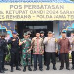 Bersama Forkopimda, Kapolres Rembang Cek Pos Pam Ops Ketupat Candi