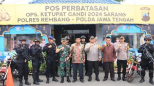 Kapolres Rembang Bersama Forkopimda Tinjau Pos Pam Ops Ketupat Candi 2024