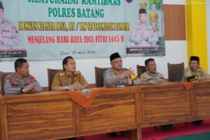 Bersama Warga, Kapolres Batang Beri Imbauan Kamtibmas Jelang Lebaran Idulfitri