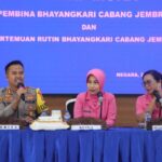 Bhayangkari cabang jembrana ikuti pertemuan rutin dengan kapolres jembrana