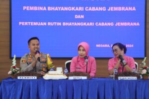 Bhayangkari Cabang Jembrana Ikuti Pertemuan Rutin Dengan Kapolres Jembrana