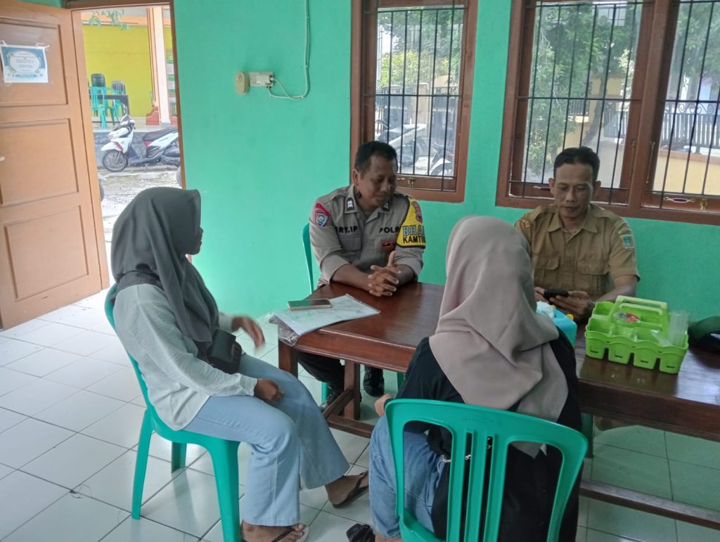 Dialogis dengan perangkat desa, bhabinkamtibmas polsek rembang kota serap informasi