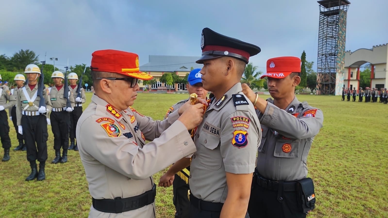 Dipimpin Ka Spn, 50 Siswa Diktuk Bintara Polri Spn Polda