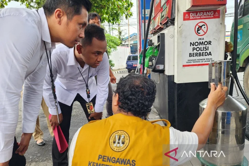 Sejumlah SPBU di jalur Semarang-Solo Dicek Ditkrimsus Polda Jawa Tengah