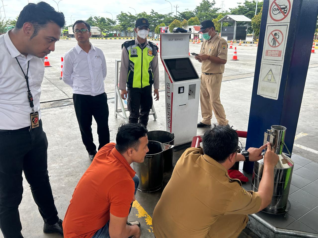 Ditreskrimsus Polda Jateng Cek Spbu Di Sragen Jelang Arus Mudik