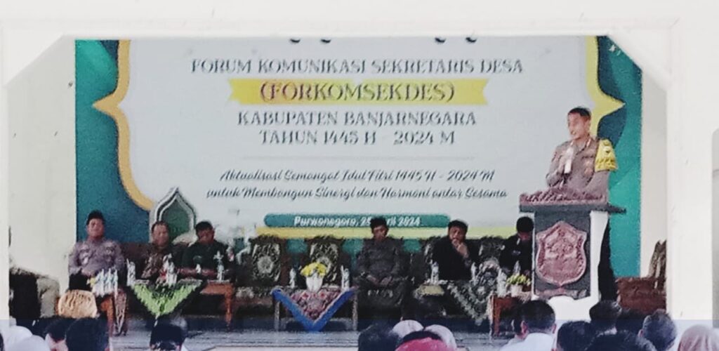 Bersama Forkomsekdes, Kapolres Banjarnegara Gelar Halal Bihalal