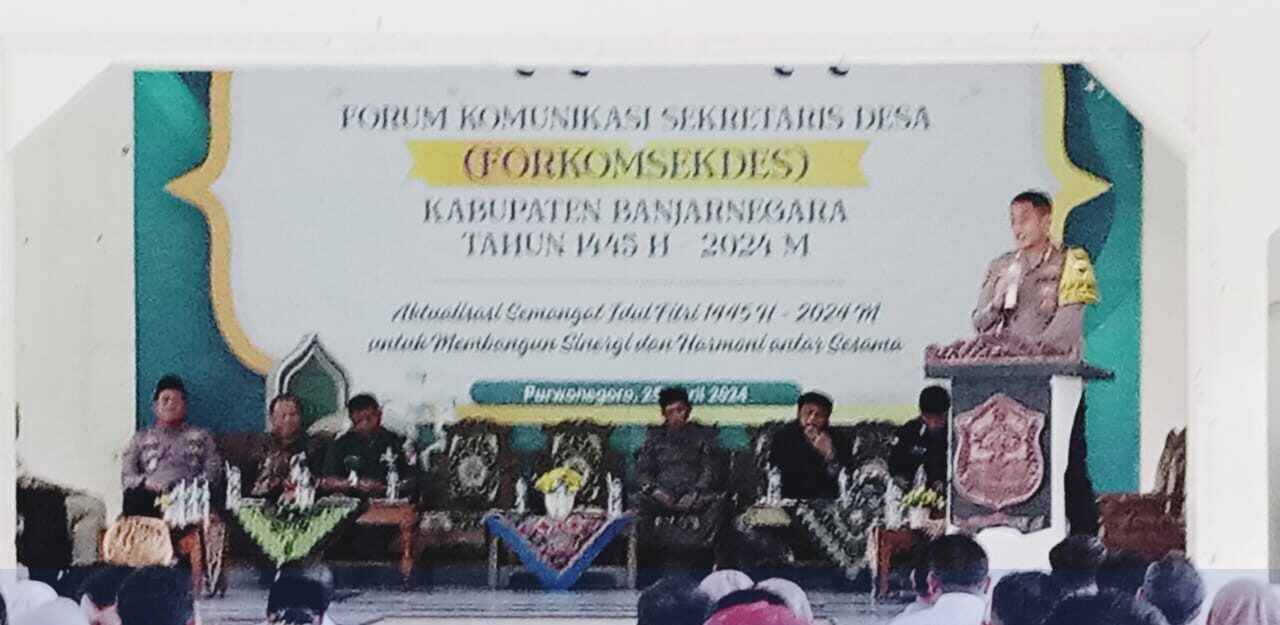 Gelar Halal Bihalal Bersama Forkomsekdes, Kapolres Banjarnegara Jalin Silaturahmi