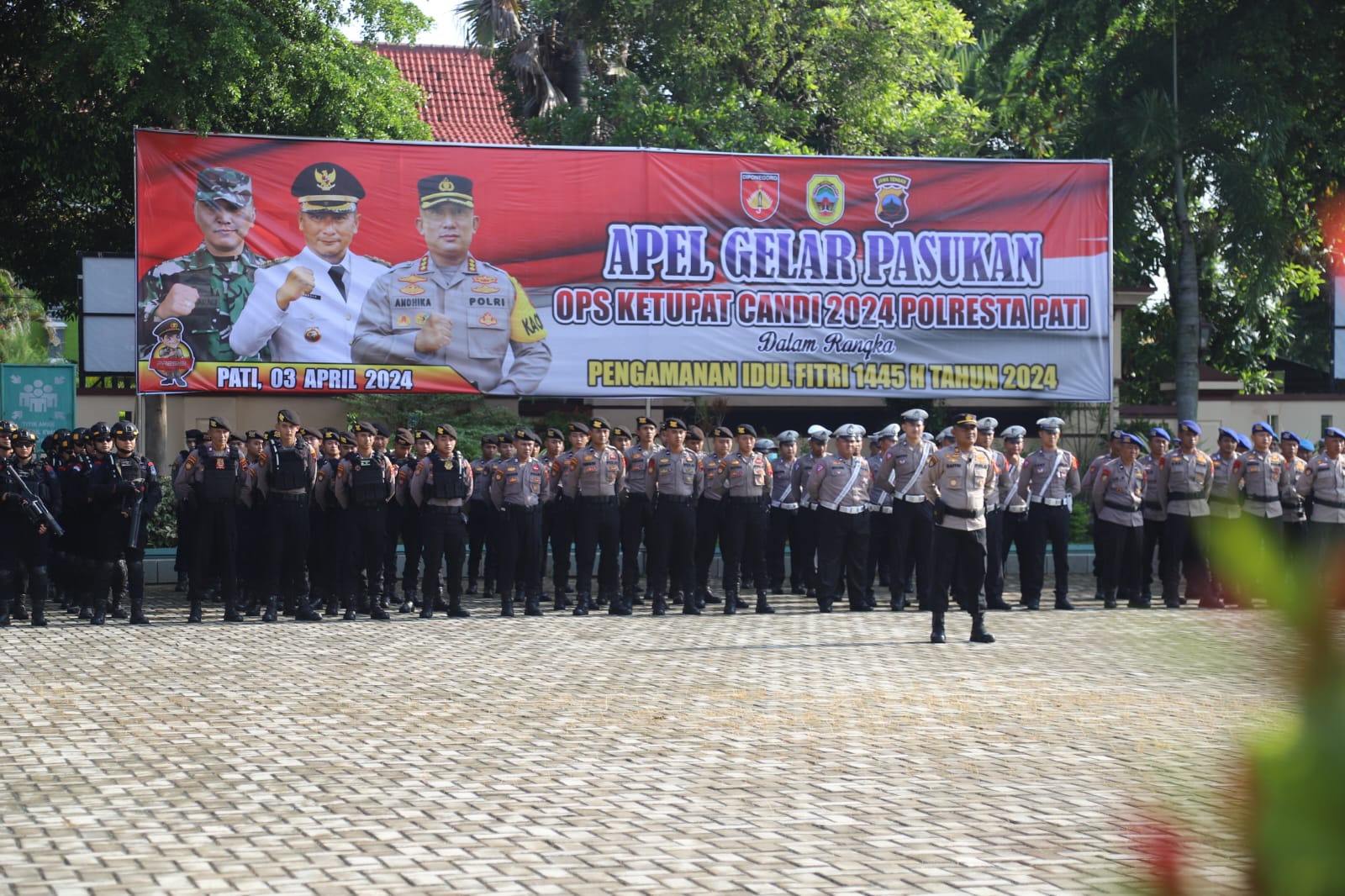 Gelar Pasukan Operasi Ketupat Candi 2024, Polresta Pati Siap Amankan