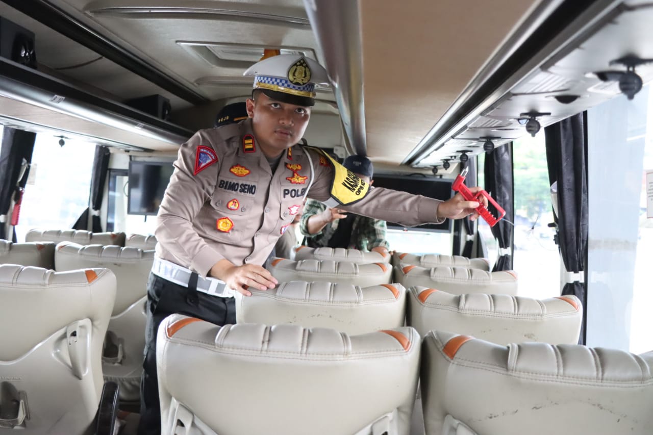 Gelar Ramp Check Angkutan Umum, Polres Banjarnegara Jamin Keamanan Pemudik