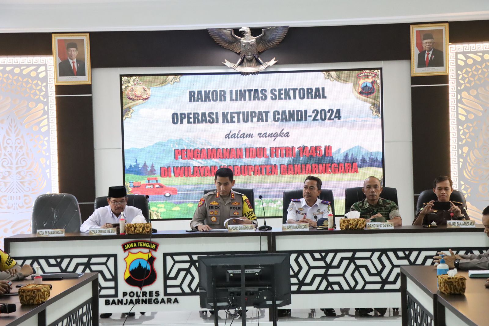 Hadapi Mudik Lebaran, Polres Banjarnegara Gelar Rakor Linsek Operasi Ketupat