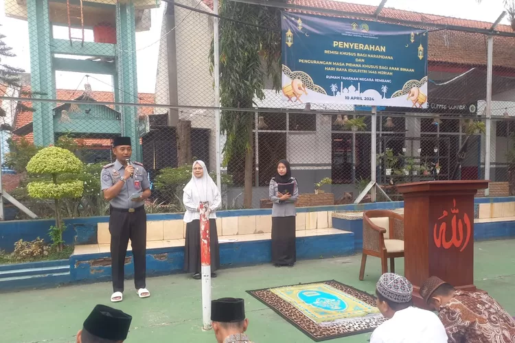 Hari Raya Idul Fitri, 87 Tahanan Rutan Rembang Terima Remisi,