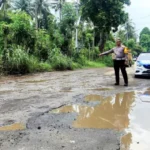 Jalan Lingkar Ketapang Rusak, Satlantas Polresta Banyuwangi Minta Ini Ke