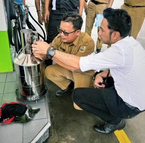 Ditreskrimsus Polda Jateng Cek SPBU di Sragen