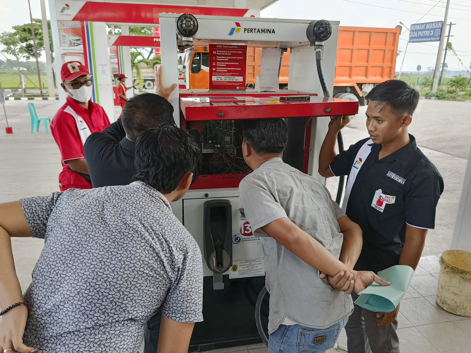 Jelang Lebaran, Unit Tipiter Satreskrim Polresta Pati Sidak Dua Spbu