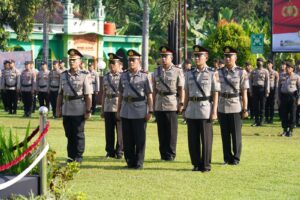 Kapolres Batang Pimpin Sertijab Lima Perwira