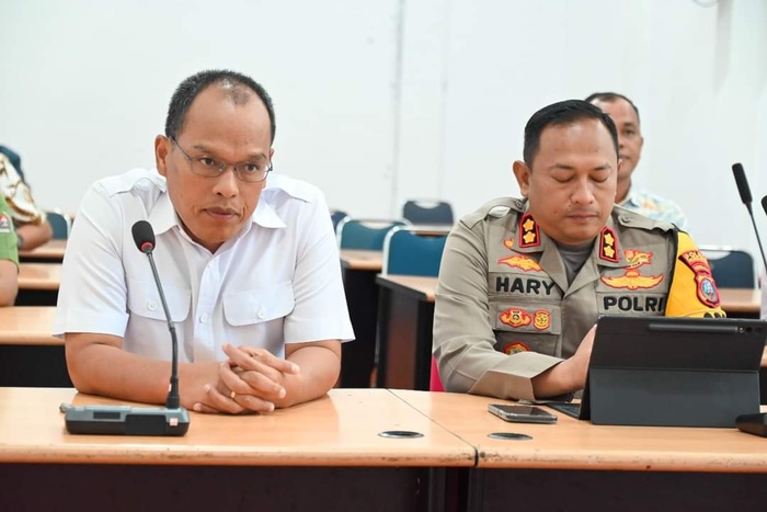 Kapolres Humbahasbersama Bupati Ikuti Acara Penandatanganan Nota Kesepahaman Kementan Dan